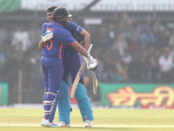 IND vs NZ, 3rd ODI: India given target of 386 runs against New Zealand 1st Innings Holkar Stadium gill rohit slams centuries IND vs NZ 3rd ODI: శతకాలతో కుమ్మేసిన టీమ్‌ఇండియా ఓపెనర్లు - కివీస్‌ టార్గెట్‌ 386