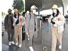 Virat-Anushka : மும்பை விமான நிலையத்தில் விராட் கோலி-அனுஷ்கா ஷர்மா..வைரலாகும் போட்டோஸ்!