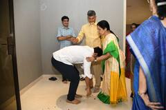 కుటుంబ సభ్యుల ఆశీర్వాదం తీసుకొని పాదయాత్రకు బయల్దేరిన నారా లోకేష్