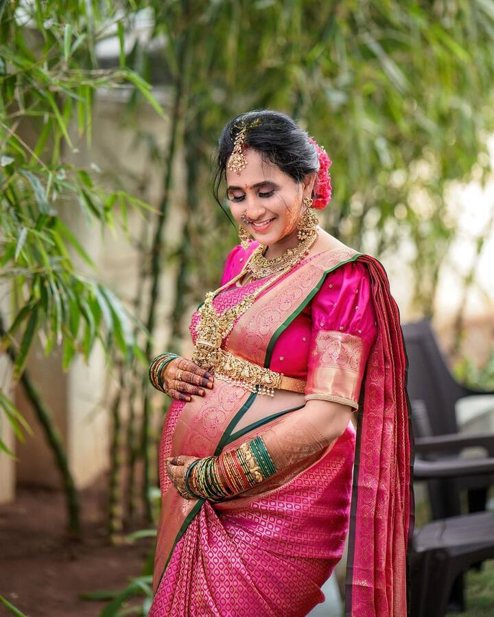 బేబీ బంప్ తో లాస్య. Image Credit: lasyamanjunath/Instagram