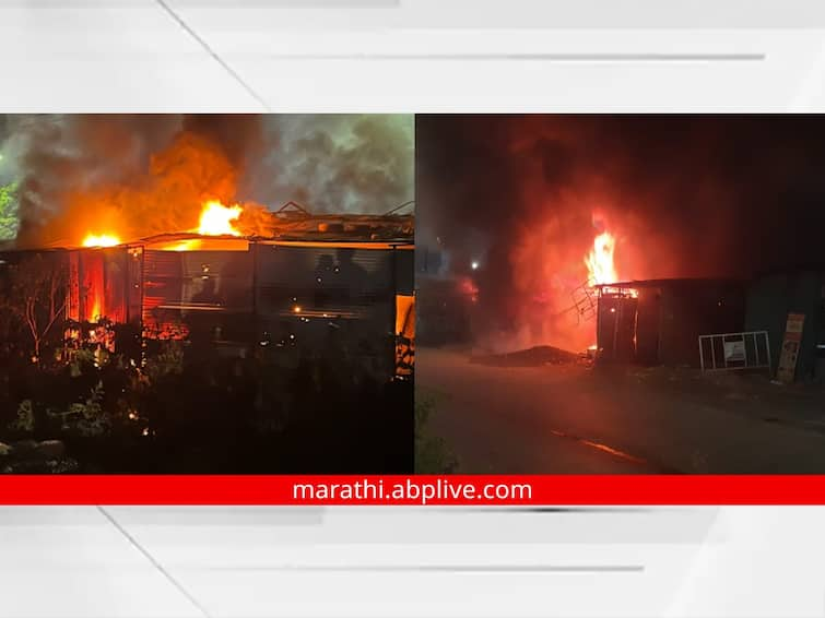 maharashtra News Aurangabad News Five shops were gutted in a fire in Aurangabad Fire control with the help of fire brigade Aurangabad News : औरंगाबादेत लागलेल्या आगीत पाच दुकाने जळून खाक, अग्निशमन दलाच्या मदतीने आगीवर नियंत्रण