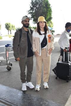 Anushka-Virat Pics: वेकेशन के लिए रवाना हुए विराट कोहली और अनुष्का शर्मा, एयरपोर्ट पर इस लुक में स्पॉट हुए विरुष्का