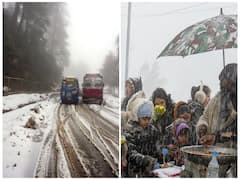 Heavy Snowfall In Kashmir Affects Connectivity, Flights Delayed Due To Low Visibility. IN PICS