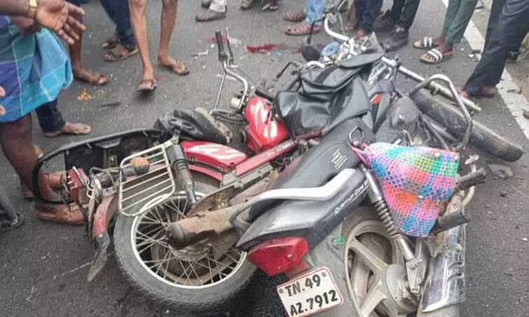 Motorcycle collision near Trichy- 2 laborers killed TNN திருச்சி அருகே மோட்டார் சைக்கிள்கள் மோதல் -  2 தொழிலாளர்கள் உயிரிழப்பு
