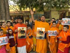 Pathan Film Release: शाहरुख खान की फिल्म 'पठान' के रिलीज पर पटना में भी बवाल, वेद विद्यालय में छात्रों ने जलाए पोस्टर