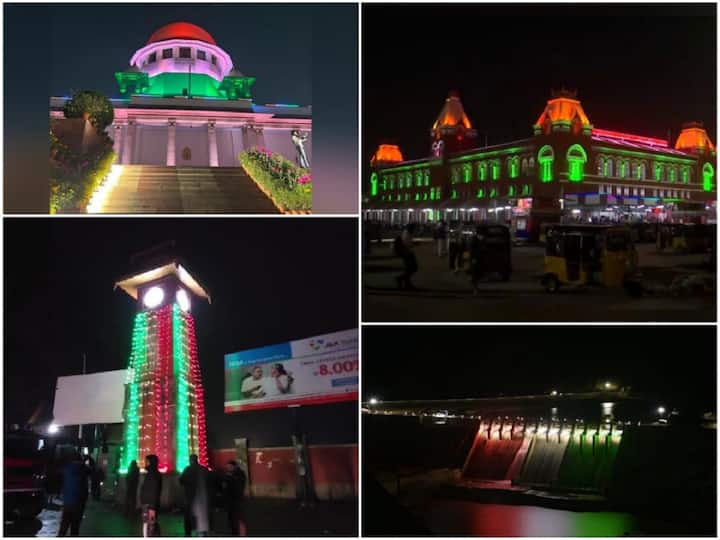 From Jammu and Kashmir's Clock Tower to the National Capital's Red Fort, several iconic places across the country have been illuminated in tricolour ahead of Republic Day.