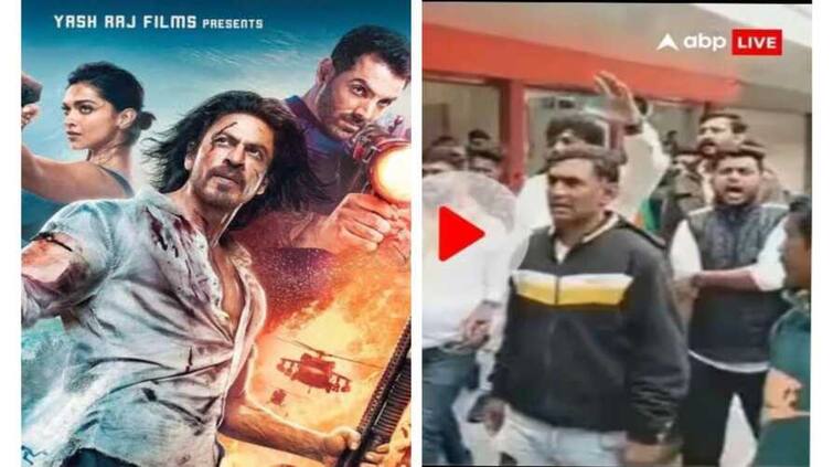 pathaan-release-in-indore-hindu-organizations-protest-against-shahrukh-khan-movie-show-canceled-police-deployed Pathaan: ਮੱਧ ਪ੍ਰਦੇਸ਼ ਦੇ ਇੰਦੌਰ 'ਚ 'ਪਠਾਨ' ਦਾ ਵਿਰੋਧ, ਸਵੇਰੇ 9 ਵਜੇ ਦਾ ਸ਼ੋਅ ਹੋਇਆ ਰੱਦ, ਮੌਕੇ 'ਤੇ ਪੁਲਿਸ ਬਲ ਤੈਨਾਤ