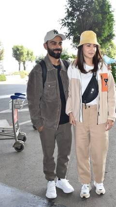 Virat-Anushka : மும்பை விமான நிலையத்தில் விராட் கோலி-அனுஷ்கா ஷர்மா..வைரலாகும் போட்டோஸ்!