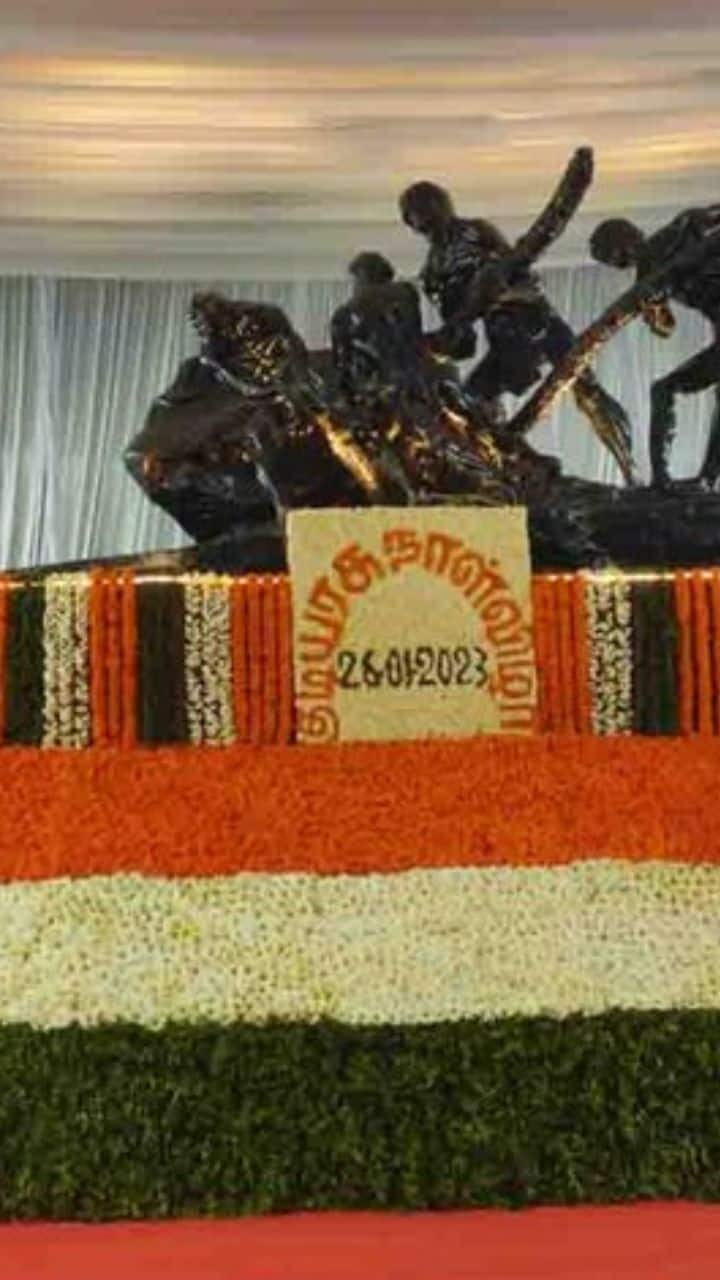 உழைப்பாளர் சிலையருகே முதன் முறையாக குடியரசு தின விழா நடைப்பெற்றது