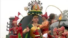 India 74th Republic Day : अंबाबाईच्या नावानं उदो उदो, कर्तव्यपथावर राज्यातील ‘साडेतीन शक्तिपीठे', पाहा गोंधळींचे खास फोटो!