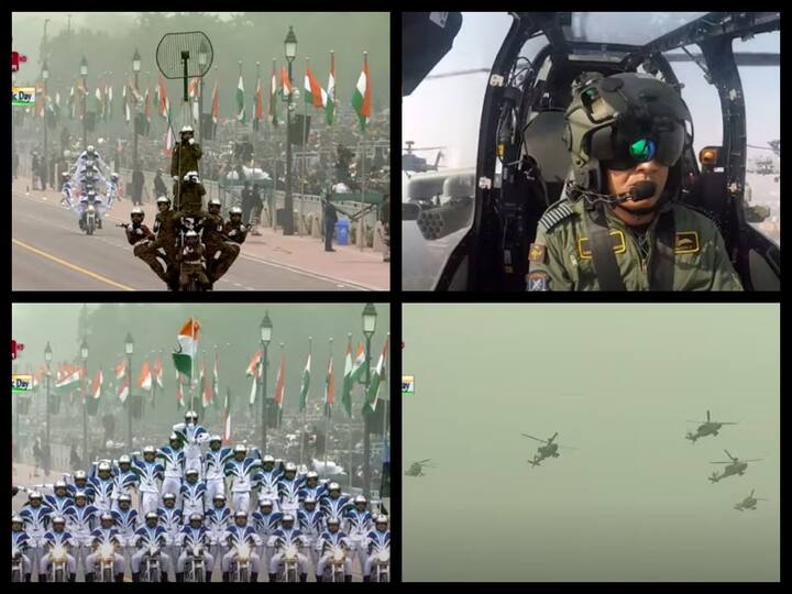 Corps Of Signals 'Dare Devils' motorcycle show and Indian Air Force's scintillating fly past marked the grand finale of the Republic Day 2023 Parade. The audience was in awe after the performance.