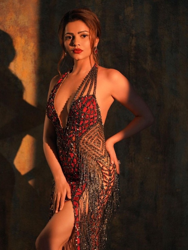 Rubina Dilaik ups the glam quotient in a cut-out dress with a deep-plunging  neckline; netizens drop fire emojis - Times of India
