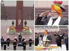 Prime Minister Narendra Modi Pays Homage To Fallen Soldiers At National War Memorial — IN PICS