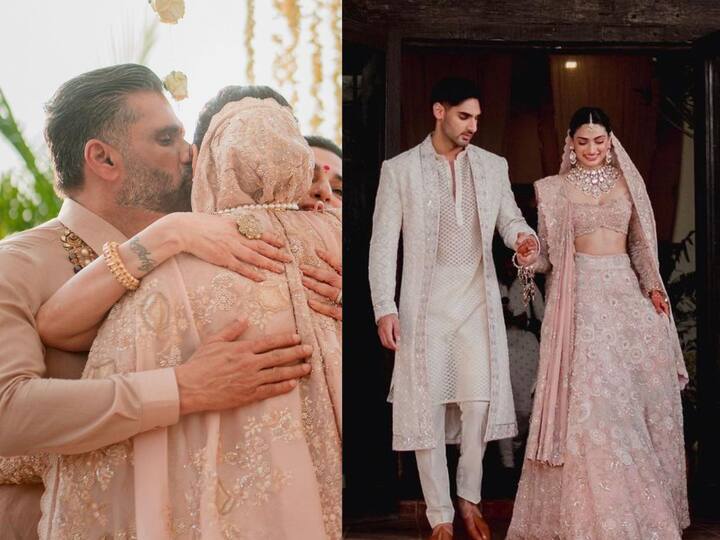 अभिनेत्री अथिया शेट्टी (Athiya Shetty) आणि के. एल. राहुल (KL Rahul) यांचा विवाह सोहळा काही दिवसांपूर्वी पार पडला. त्यांच्या विवाह सोहळ्याला अनेक सेलिब्रिटींनी हजेरी लावली.