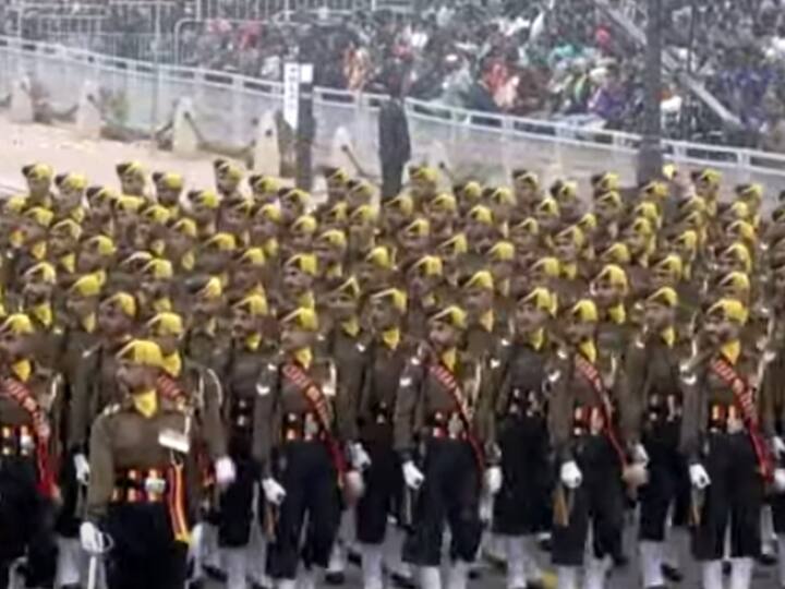 The Dogra Regiment with their heads held high, marched down Kartavya Path on Republic Day. (Source: ANI)