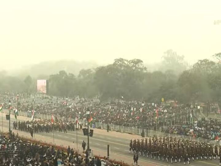 Several contingents marched down on the Kartavya Path on the ocassion of Republic Day. (Source: ANI)