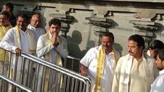 Nara Lokesh At Tirumala: యువగళం యాత్ర ముందు తిరుమల శ్రీవారి దర్శనంలో లోకేష్