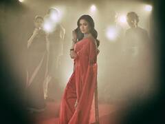 Shweta Tiwari: लाल रंगाची साडी परिधान करून श्वेता तिवारी दिसली क्लासी लूकमध्ये, पाहा फोटो!