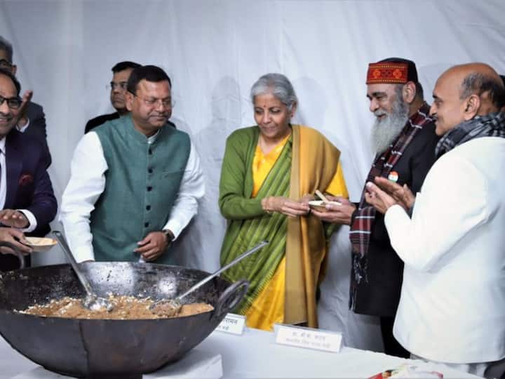 The ceremony marks the process of printing documents for the Union Budget [Image Credit: Twitter/Ministry of Finance]