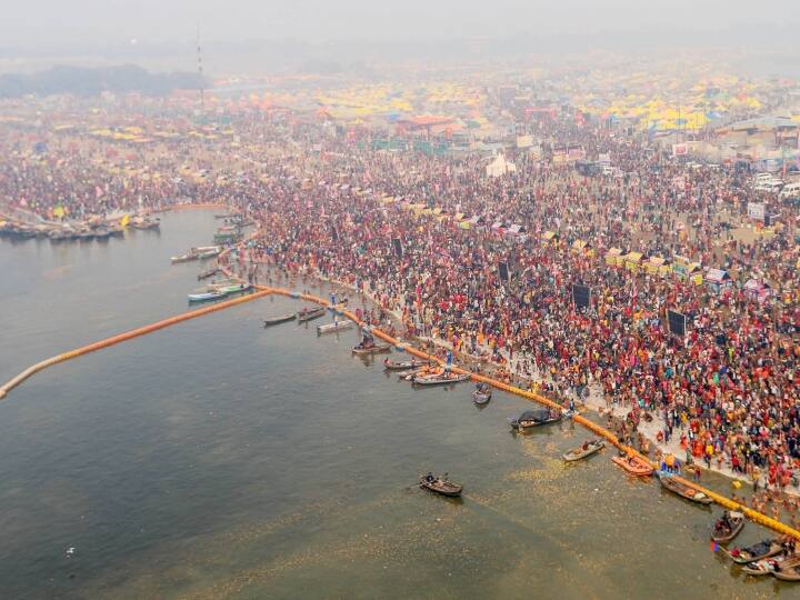 Magh Mela 2023 32 lakh people took holy dip in Ganga on Basant Panchami in Prayagraj Magh Mela 2023: प्रयागराज में बसंत पंचमी पर 32 लाख लोगों ने लगाई गंगा में डुबकी, सुरक्षा को लेकर थे ये इंतजाम