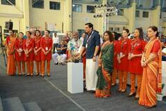 Air India Express Unviels New Tail Art At Kochi Muziris Biennale Festival. SEE PICS