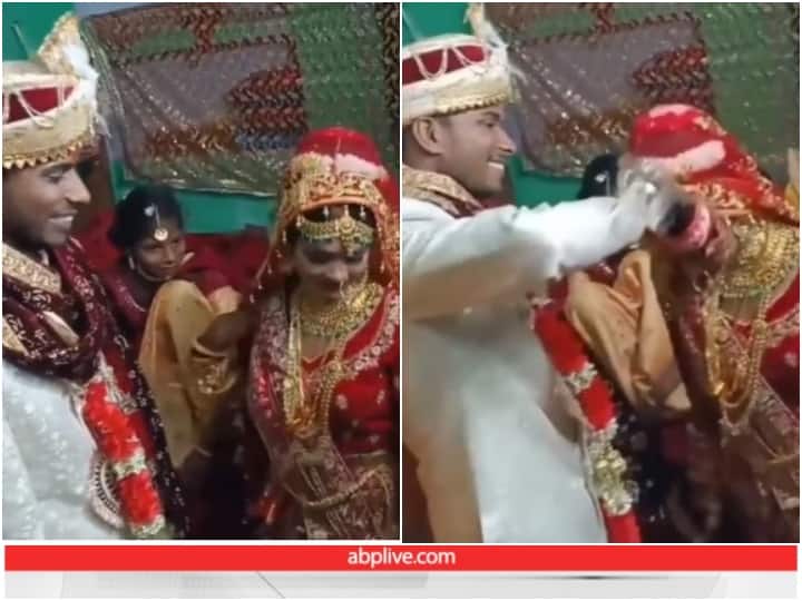 bride is seen dancing fiercely in front of her in-laws video goes viral Video: दुल्हन ने किया दूल्हे के सामने धाकड़ अंदाज में डांस, वायरल हो रहा वीडियो