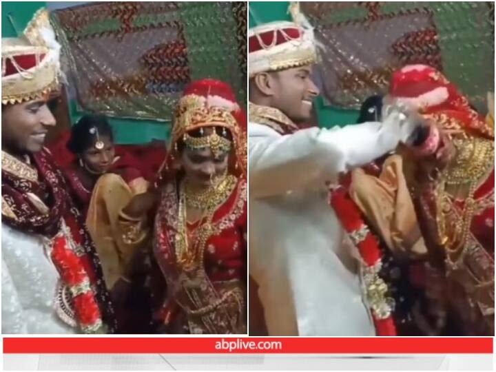 Video: दुल्हन ने किया दूल्हे के सामने धाकड़ अंदाज में डांस, वायरल हो रहा वीडियो bride is seen dancing fiercely in front of her in-laws video goes viral Video: दुल्हन ने किया दूल्हे के सामने धाकड़ अंदाज में डांस, वायरल हो रहा वीडियो