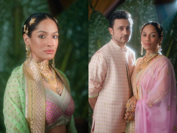 Masaba Gupta posted a gallery of photos from her small and lovely wedding on Instagram. Let’s decode her wedding day attire.