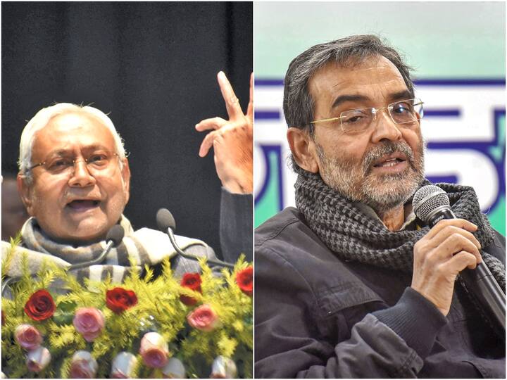 Bihar CM Nitish Kumar Snaps At Upendra Kushwaha After Disgruntled JDU Leader Demands 'Own Share' 'If You Want To Go Elsewhere...': Nitish Snaps At Kushwaha After Disgruntled JDU Leader Demands 'Own Share'