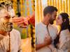 KL Rahul Athiya Haldi Ceremony: 'பூசு மஞ்சள் பூசு மஞ்சள்  பூசுது பூவொன்று..’ மங்களகரமாக நடைபெற்ற கே.எல் ராகுலின் நலங்கு!