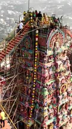 Palani Kumbabishekam : களைக்கட்டிய கும்பாபிஷேக பெருவிழா..‘அரோகரா’ மழையில் நனைந்த பழனி முருகன் கோவில்!