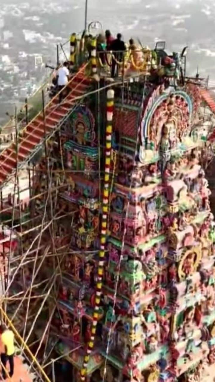 பழனி முருகன் கோயிலில் இன்று கும்பாபிஷேக திருவிழா நடைப்பெற்றது