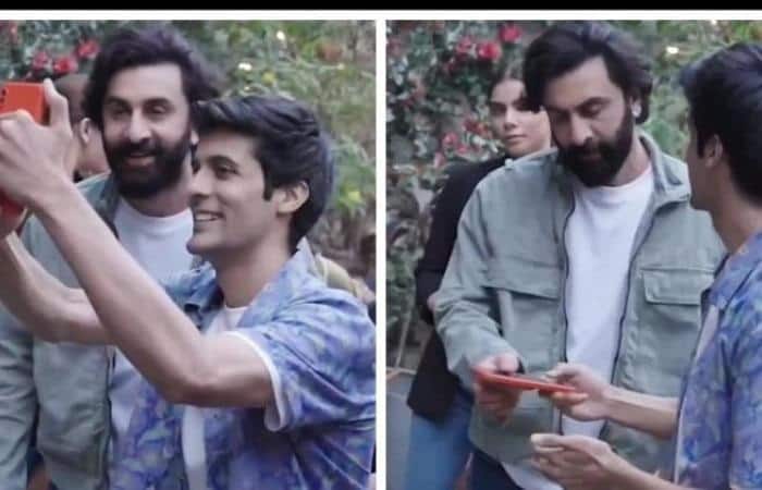 Ranbir Kapoor throws a fan’s mobile phone after he continuously tries to take a picture Ranbir Kapoorએ તેના ફેન્સ જોડે કર્યું ગેરવર્તન, વાયરલ વીડિયો જોઈને ચાહકો લાલચોળ