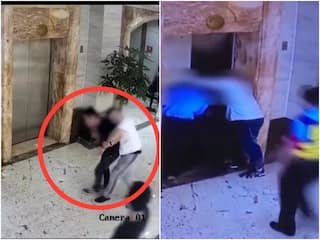 नशे में झूम रहे थे दोस्त, लड़खड़ाकर लिफ्ट के नीचे गिरे, रोंगटे खड़ा कर देगा ये Video