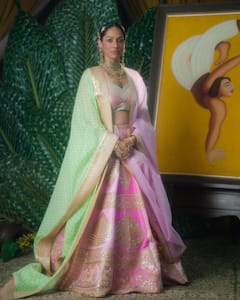 Masaba Gupta Is A Picture-Perfect Bride In A Barfi Pink Lehenga - SEE PICS