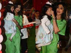 Shilpa Shetty Daughter: बर्थडे पार्टी से बाहर निकलकर बिगड़ा शिल्पा की क्यूट बेटी शमिशा का मूड, एक्ट्रेस ने कैमरा देख छुपाया चेहरा