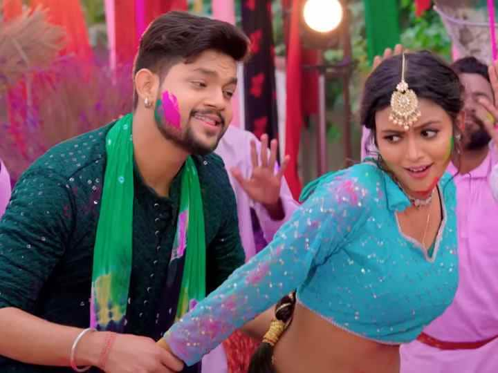 Ankush Raja Priyanka Singh and Shilpi Raghwani Bhojpuri Holi Song 2023 Na Ae jija Shilpi Raghwani को जीजा जी के गुलाल से इंकार, होली के जश्न में डूबे अंकुश राजा ने की मस्ती हजारों बार