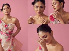 Mrunal thakur : 'பளப்பளக்கும் பந்தூரமே சிலிசிலுக்கும் செந்தூரமே..' மனதை மயக்கும் சீதா ராமம் நடிகை!