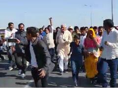 जयपुर में आखिर क्यों धरने से उठकर किरोड़ी लाल मीणा ने लगाई दौड़? साथ में दौड़े और लोग भी