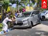 Udhayanidhi Convoy : கிளம்பிய உதயநிதி.. சீறிப்பாய்ந்த கார்கள்.. பள்ளத்தில் சிக்கிய அரசு வாகனம்..