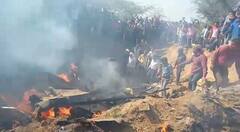 IAF Fighter Plane Crash: तस्वीरों में देखें प्लेन क्रैश का भयावह मंजर, आसमान में आग का गोला बना सुखोई