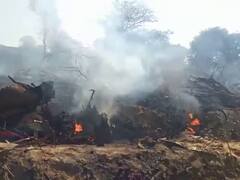 IAF Fighter Plane Crash: तस्वीरों में देखें प्लेन क्रैश का भयावह मंजर, आसमान में आग का गोला बना सुखोई