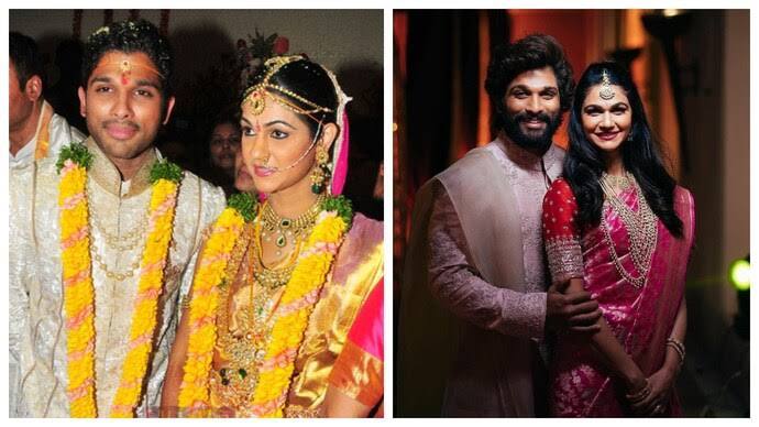 बता दें कि इस सूची में सबसे पहले अल्लू अर्जुन (Allu Arjun) का नाम आता है जिन्होंने स्नेहा रेड्डी (Sneha Reddy) के साथ में 6 मार्च, 2011 में शादी कर ली थी. स्नेहा रेड्डी तेलंगाना के साइंन्ट इंस्टिट्यूट ऑफ़ टेक्नोलॉजी के चेयरमैन चंद्रशेखर रेड्डी की बेटी है. अल्लू और स्नेहा की शादी में करीबन 90-100 करोड़ का खर्चा हुआ. स्नेहा की सगाई की साड़ी भी 1 लाख की थी. (Photo- Instagram)