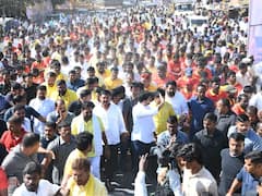 IN PICS: TDP General Secy Nara Lokesh Kickstarts Padyatra For Second Day