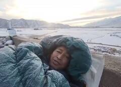 हाड गोठवणाऱ्या थंडीत पर्यावरण संवर्धनासाठी रिअल रँचोचे उपोषण,  आज उपोषणाचा तिसरा दिवस