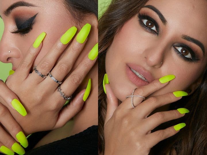 Sonakshi Sinha Nail Art: हाथों की खूबसूरती बढ़ाने के लिए नेल्स का ख्याल रखना जरूरी होता है. आप नाखूनों को अट्रैक्टिव दिखाना चाहती हैं तो एक्ट्रेस सोनाक्षी सिन्हा के इन डिजाइन को फॉलो कर सकती हैं.