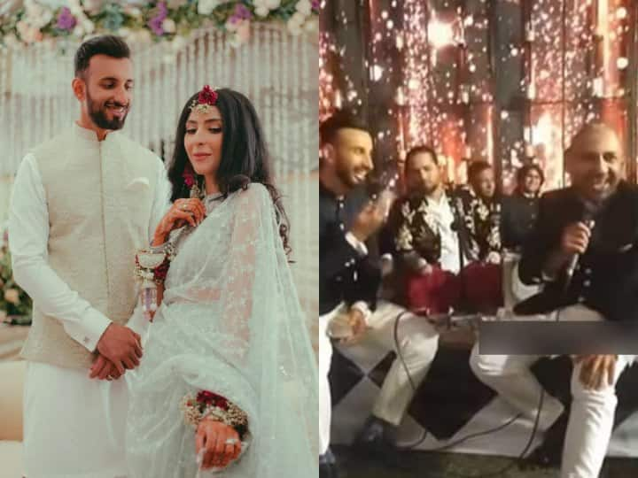 Former captain Sarfaraz Ahmed sang famous song at Shan Masood wedding party video viral Shan Masood Wedding: शान मसूद की वेडिंग पार्टी में सरफराज अहमद ने गाया बॉलीवुड का मशहूर गाना, वीडियो वायरल