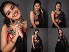Anupama Parameswaran:'கருப்பு புடவைக் கட்டிய காந்த கண்ணழகி..’ பிரேமம் நாயகியின் வசீகர க்ளிக்ஸ்!