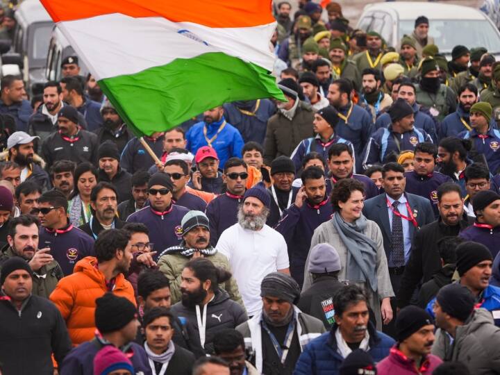 bharat jodo yatra in jammu kashmir rahul gandhi to hoist tiranga on lal chauk in srinagar भारत जोड़ो यात्रा के लिए बड़ा दिन, श्रीनगर के ऐतिहासिक लाल चौक पर तिरंगा फहराएंगे राहुल गांधी