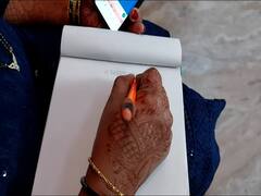 PHOTO: 100 दिवसात उलट्या अक्षरात लिहून काढली अख्खी ज्ञानेश्वरी; अहमदनगरच्या क्रांती नाईकांची विक्रमी कामगिरी